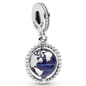 Pandora Spinning Globe Dangle Charm SKU: 798021CZ